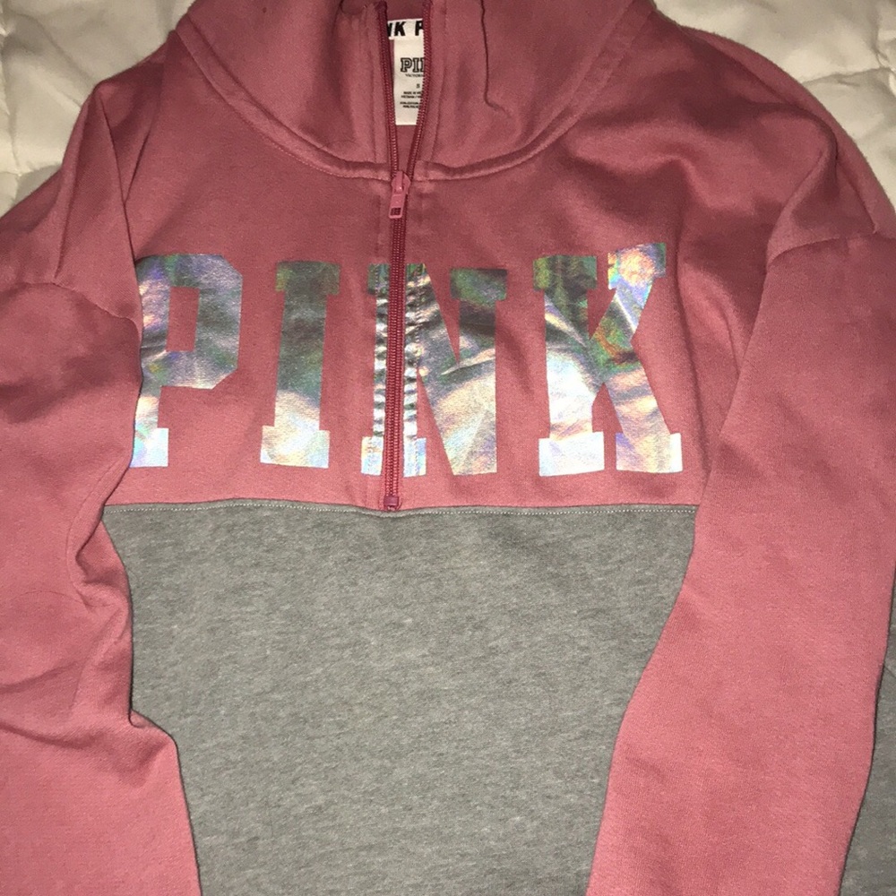 Pink & gray Victoria secret sweatshirt